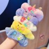 Dây buộc tóc scrunchies lông xù Pokemon Pikachu đủ màu